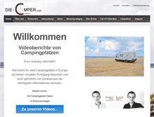 Tablet Screenshot of die-camper.com